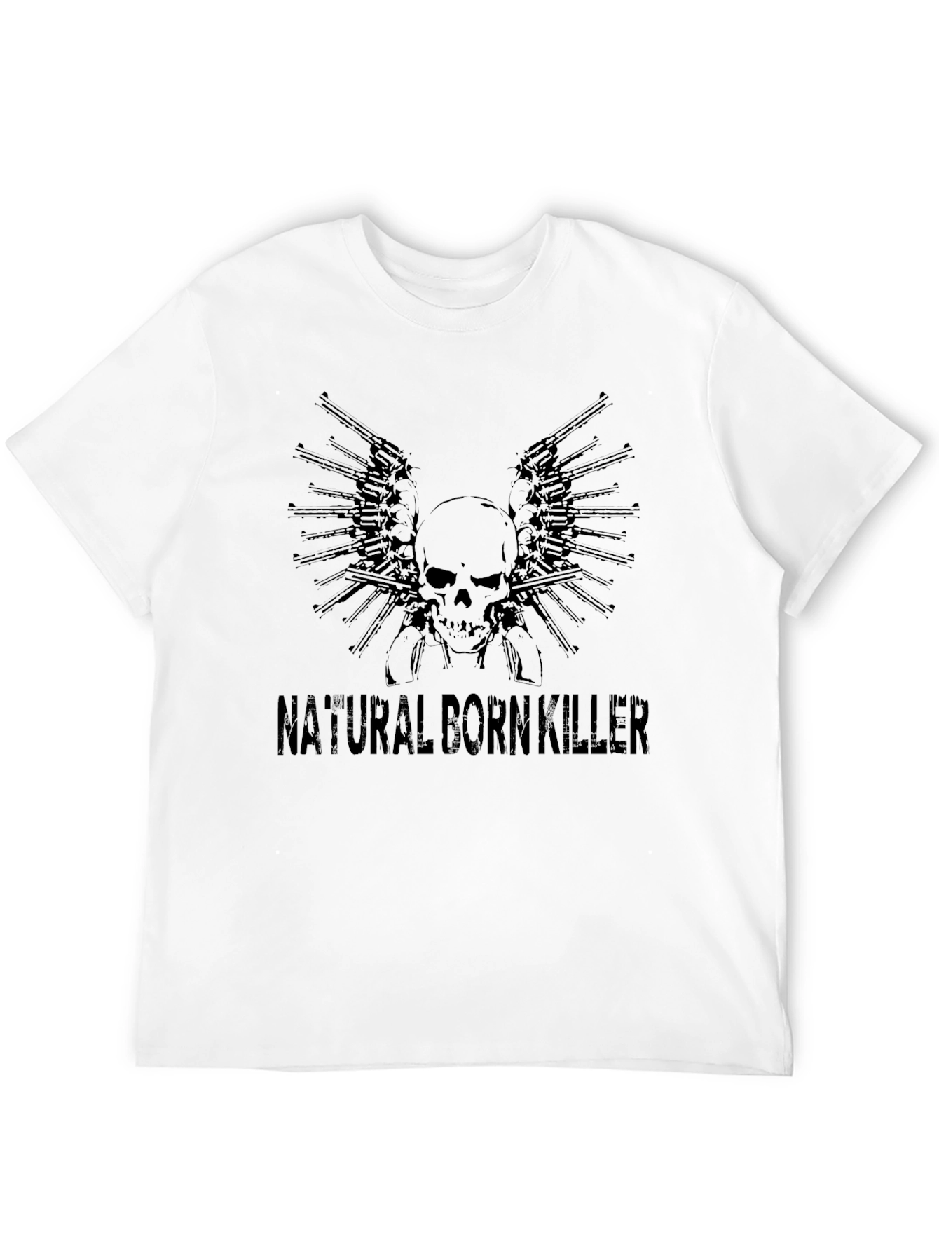 Natural Born Killer Skull & Guns Graphic Tee