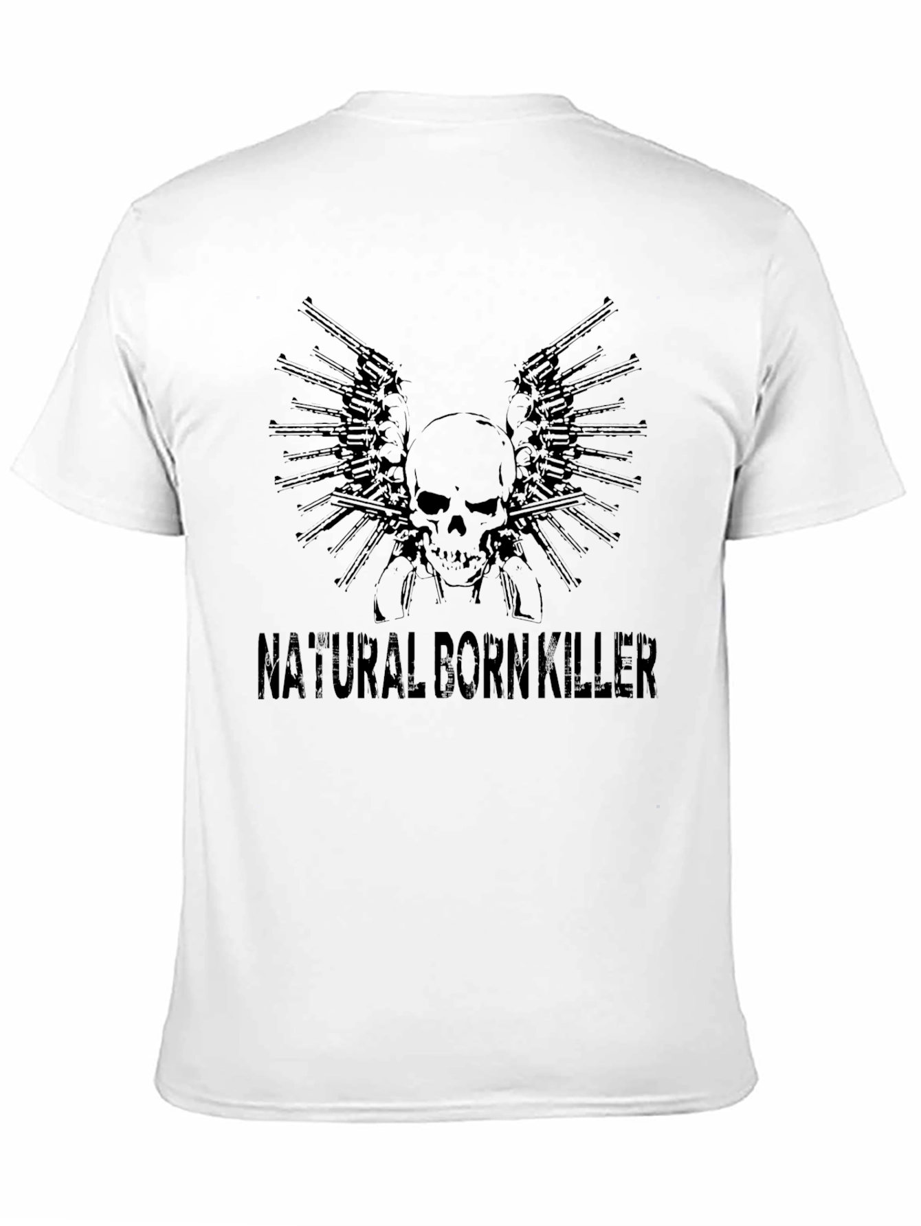 Natural Born Killer Skull & Guns Graphic Tee