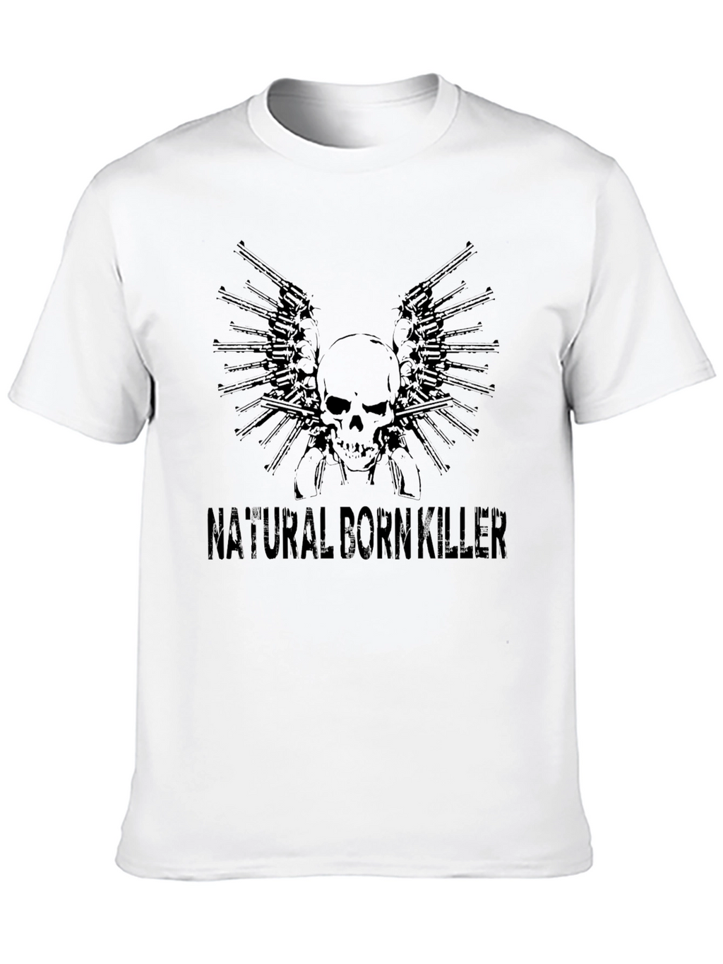 Natural Born Killer Skull & Guns Graphic Tee