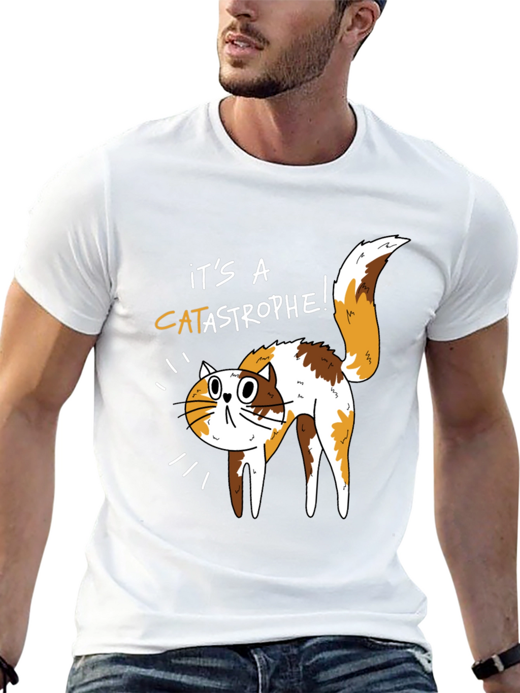 Catastrophe Cat T-Shirt - Funny Graphic Tee