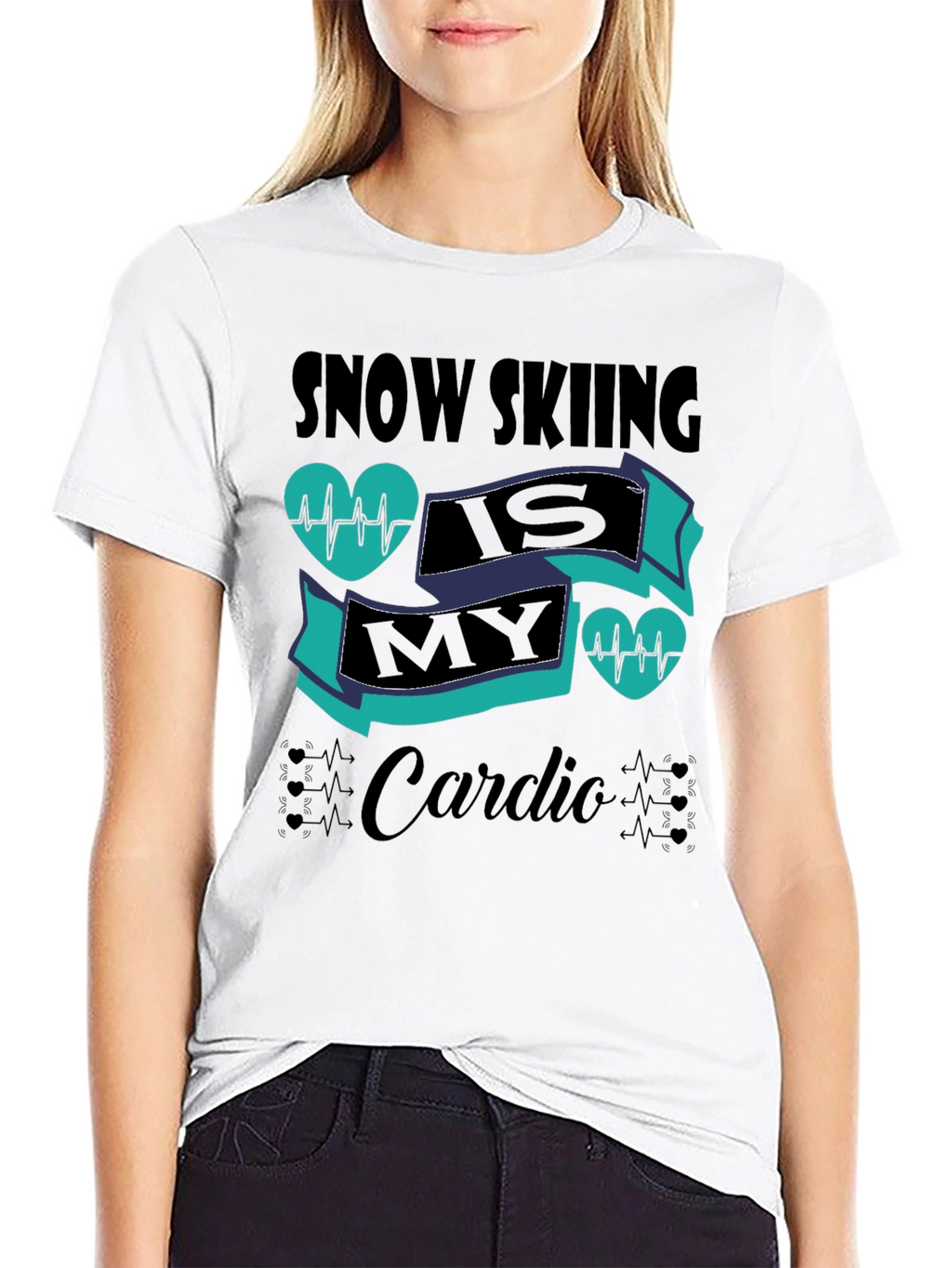 Snow Skiing Is My Cardio T-Shirt