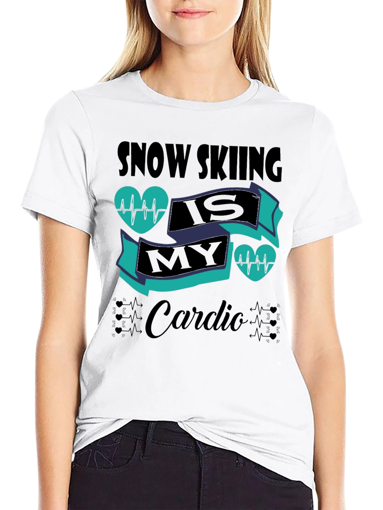 Snow Skiing Is My Cardio T-Shirt