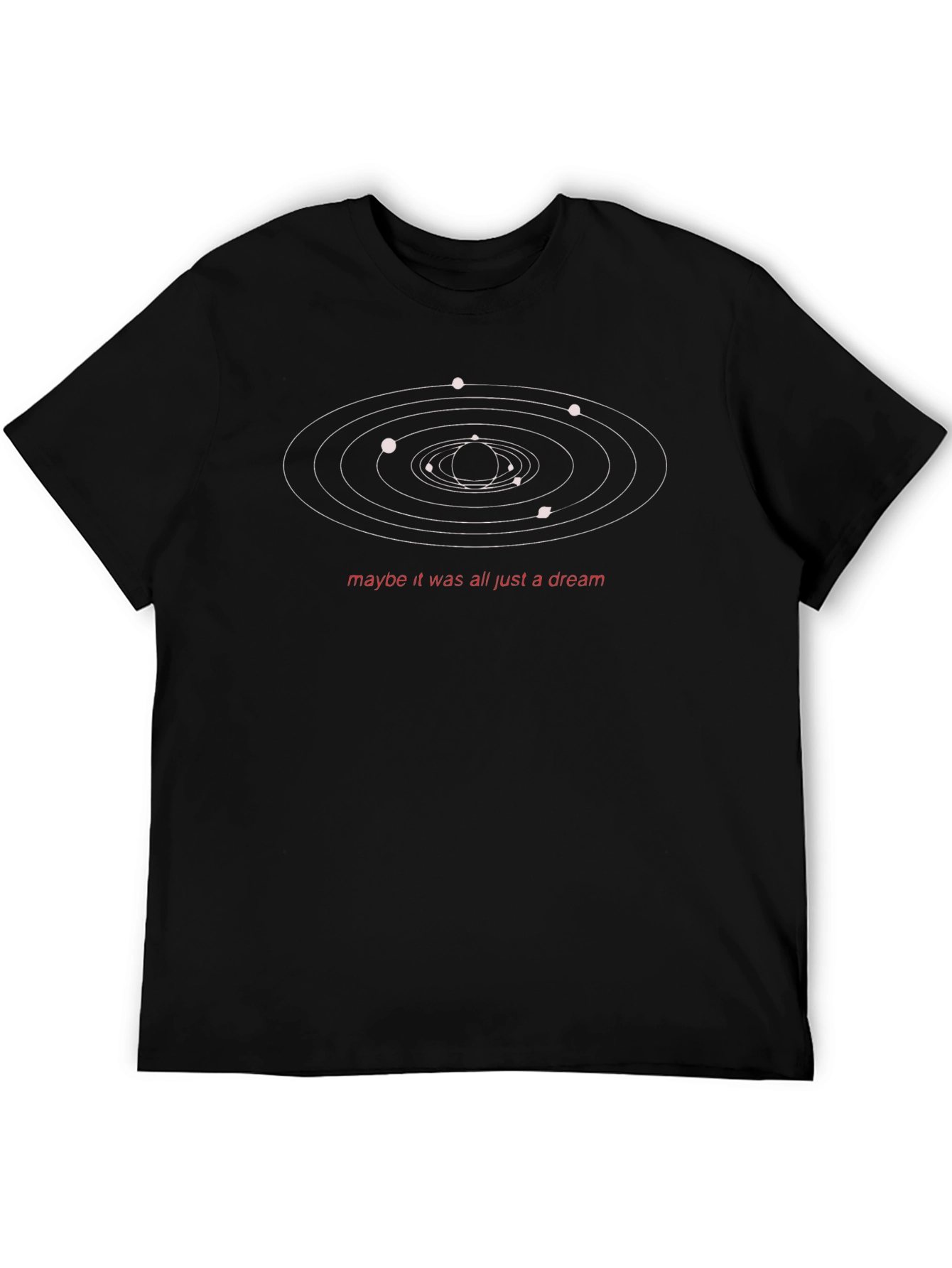 Dreamy Planets T-Shirt - Black Graphic Tee