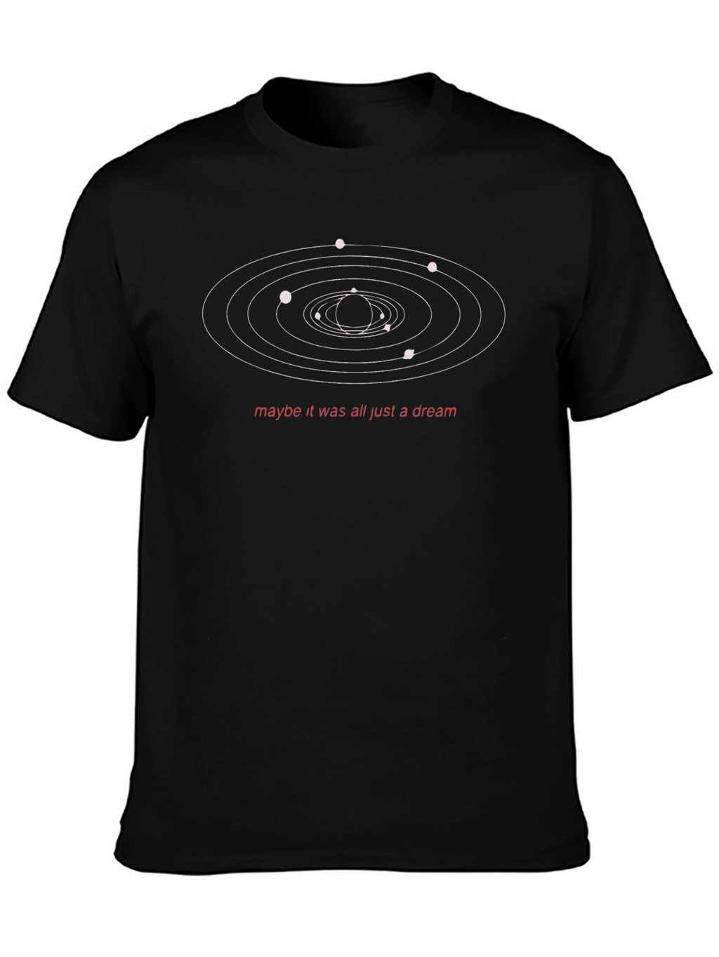 Dreamy Planets T-Shirt - Black Graphic Tee