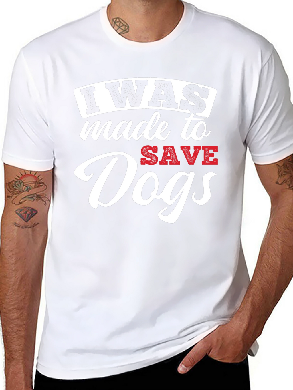 I Was Made to Save Dogs Graphic T-Shirt