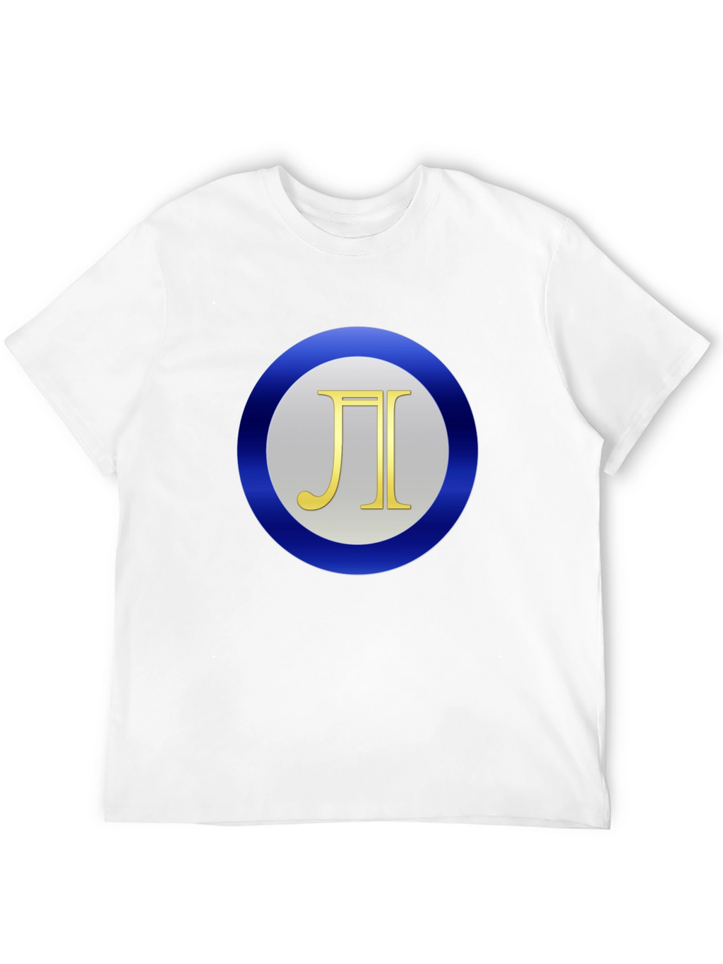 Pi Symbol Graphic Print Black T-Shirt