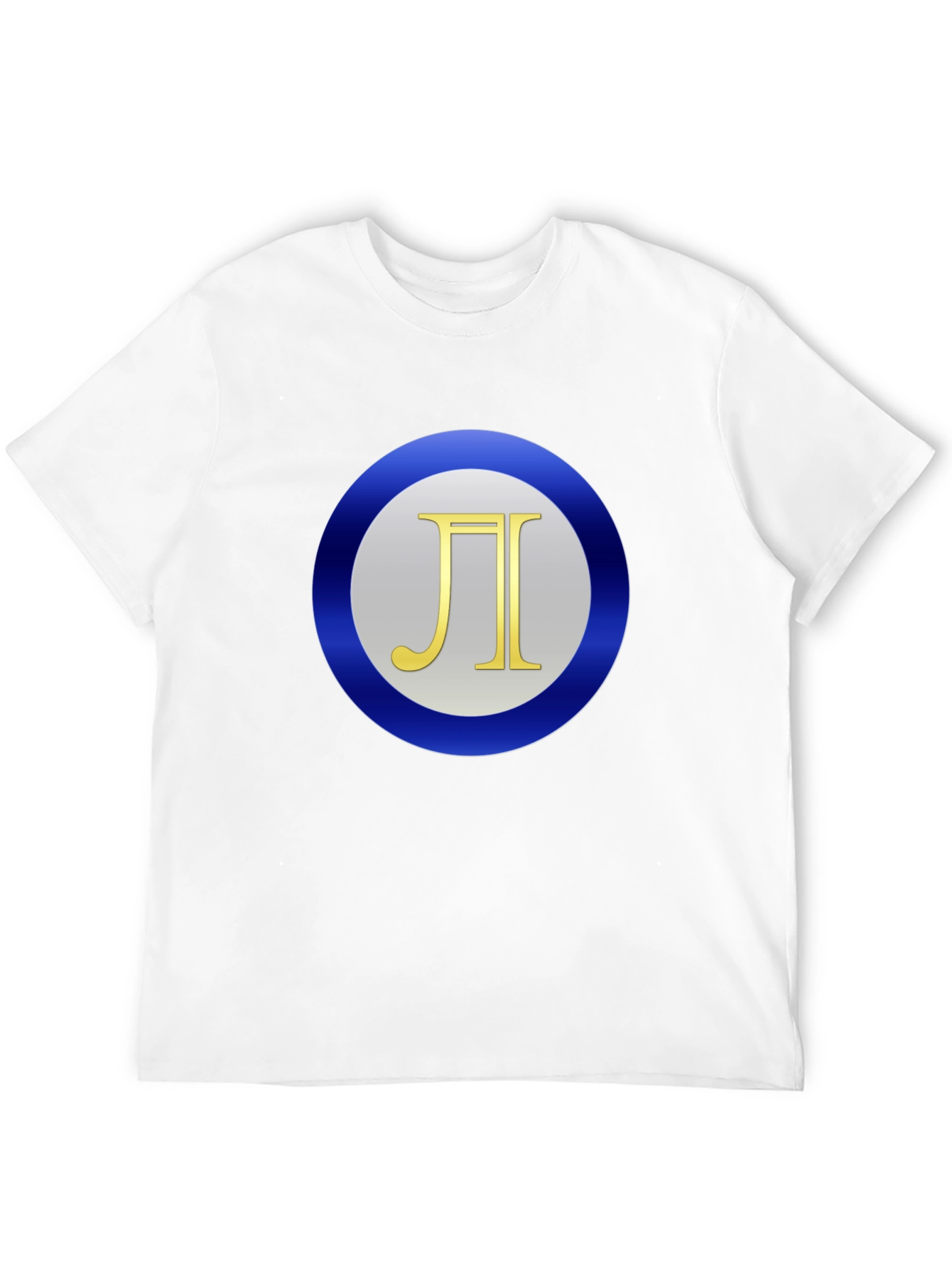 Pi Symbol Graphic Print Black T-Shirt