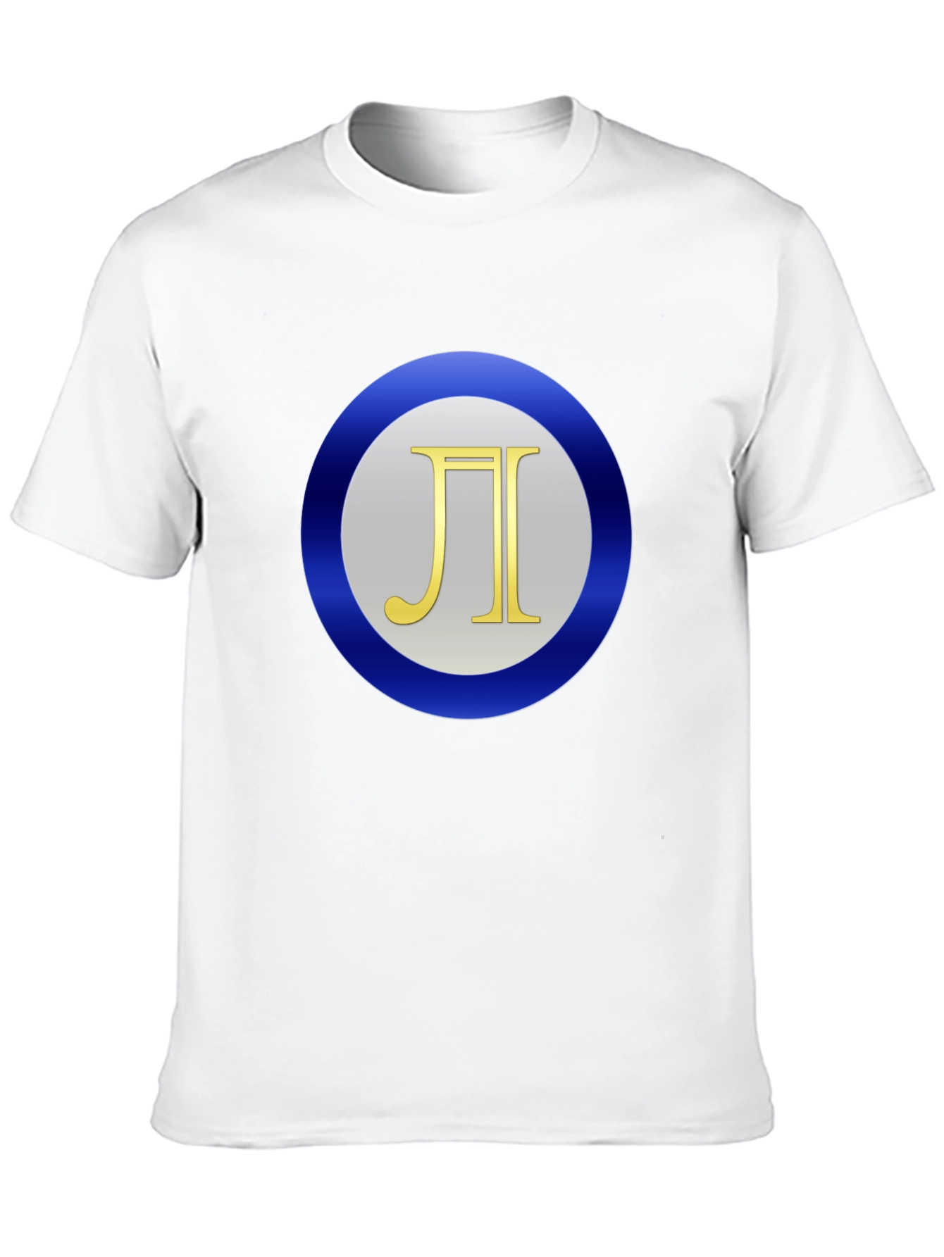 Pi Symbol Graphic Print Black T-Shirt