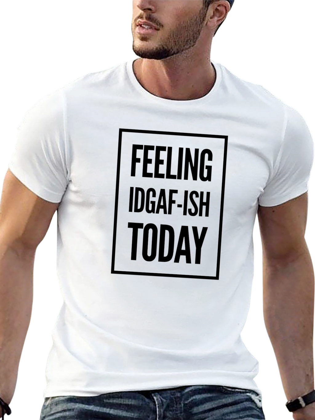 Feeling IDGAF-ish Today Black T-Shirt