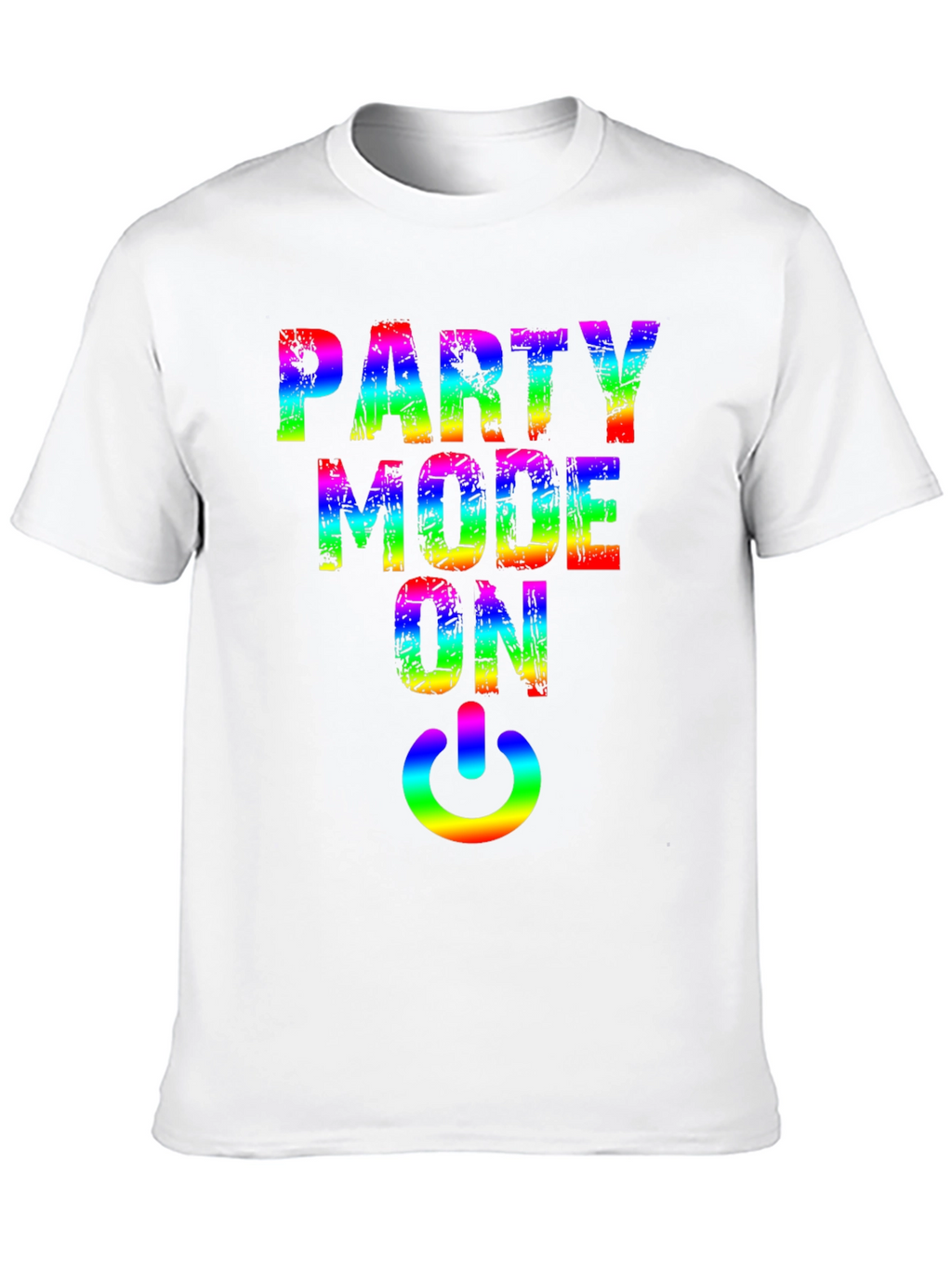 Party Mode On Rainbow Graphic Tee