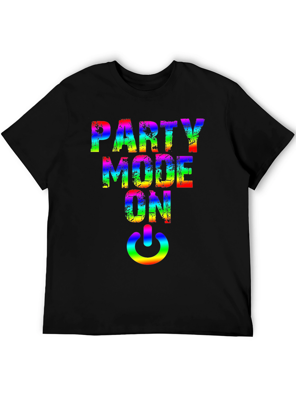 Party Mode On Rainbow Graphic Tee