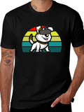 VR Dog Graphic Tee - Black Cotton Comfort