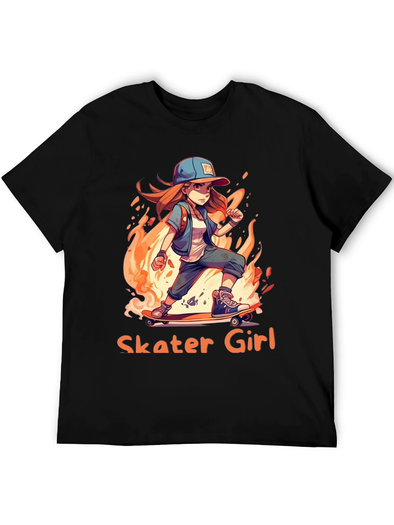Skater Girl T-Shirt - Cool Anime Design