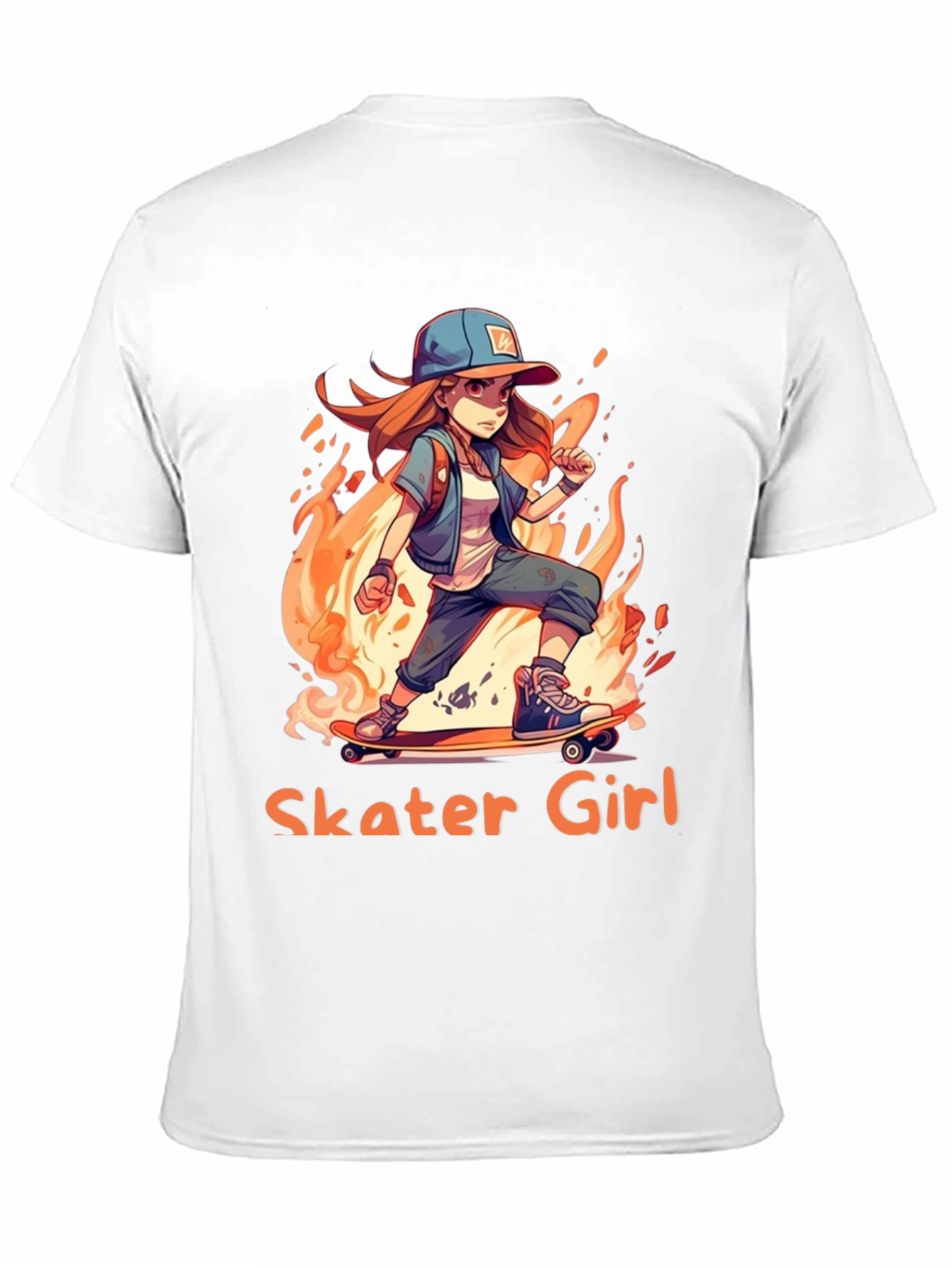Skater Girl T-Shirt - Cool Anime Design