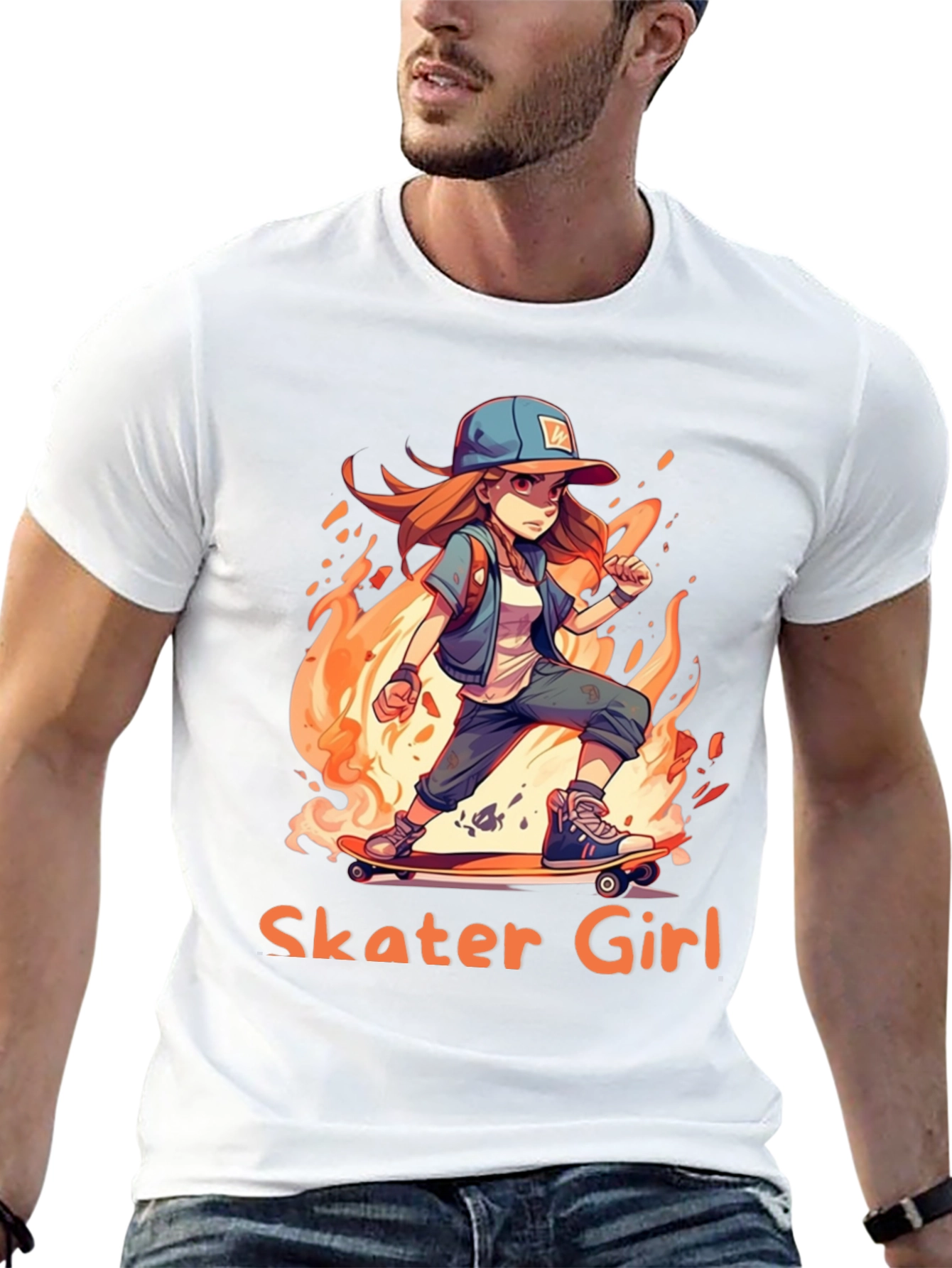 Skater Girl T-Shirt - Cool Anime Design