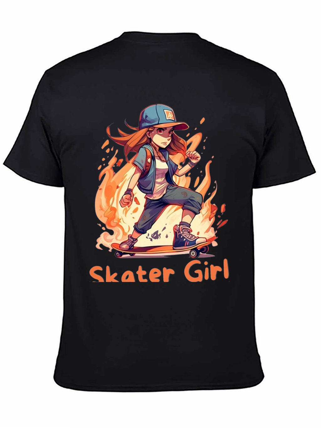 Skater Girl T-Shirt - Cool Anime Design