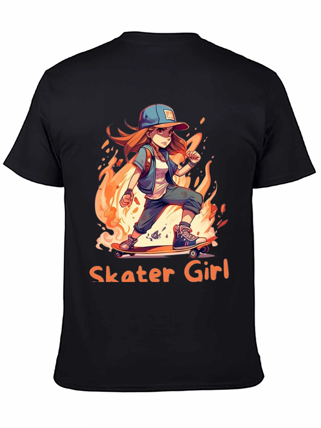 Skater Girl T-Shirt - Cool Anime Design