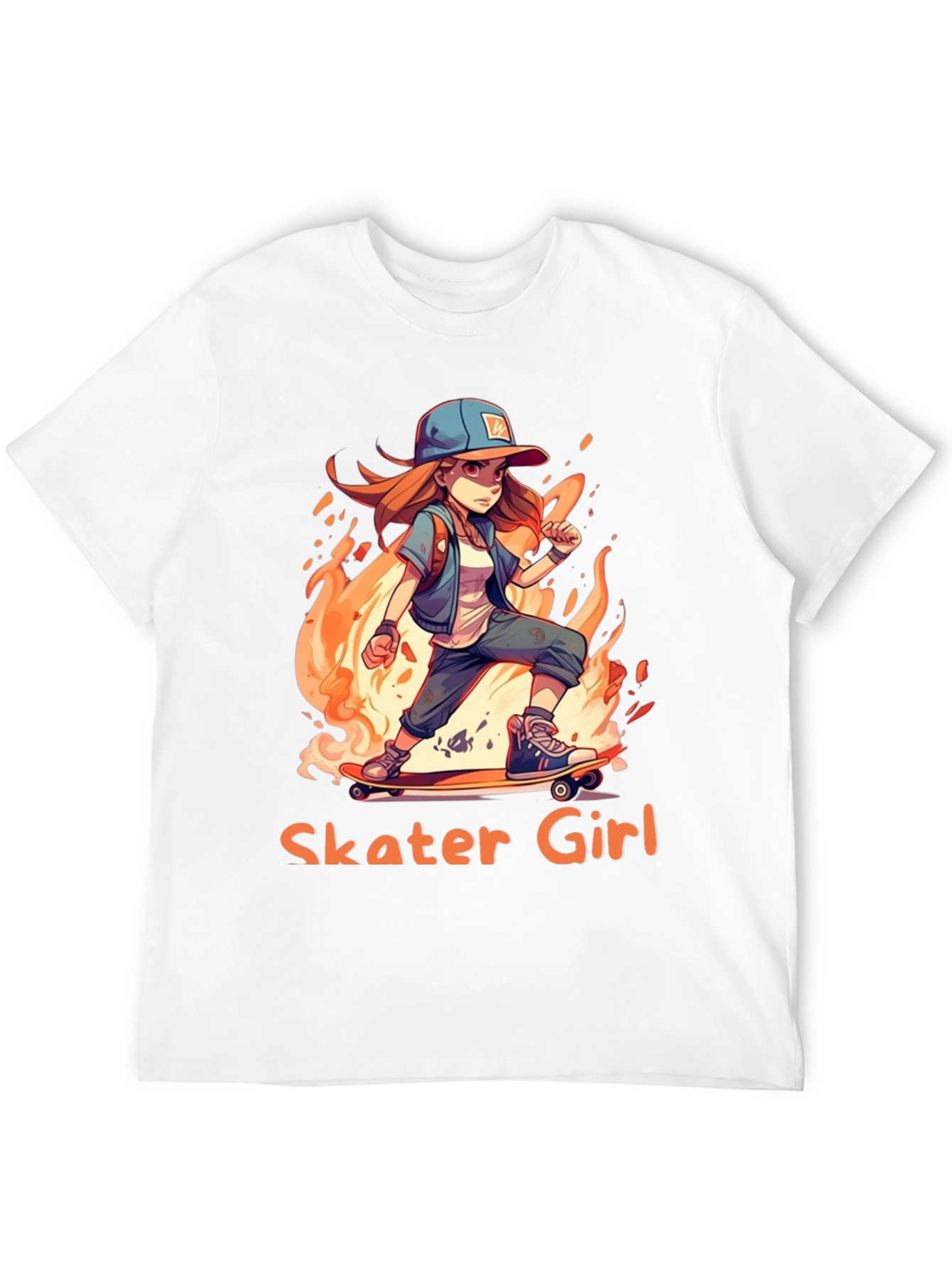 Skater Girl T-Shirt - Cool Anime Design
