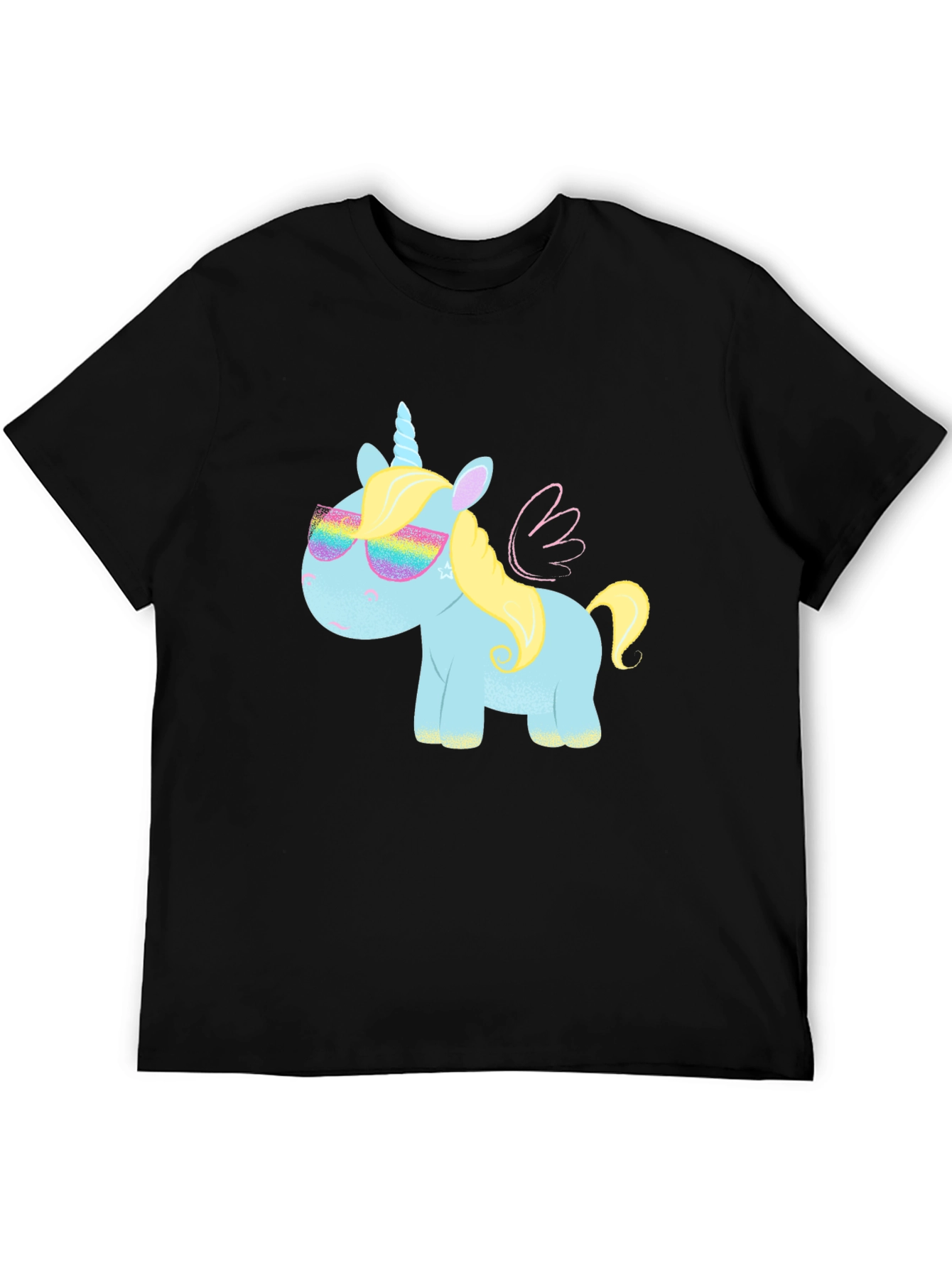 Unicorn T-Shirt with Rainbow Glasses