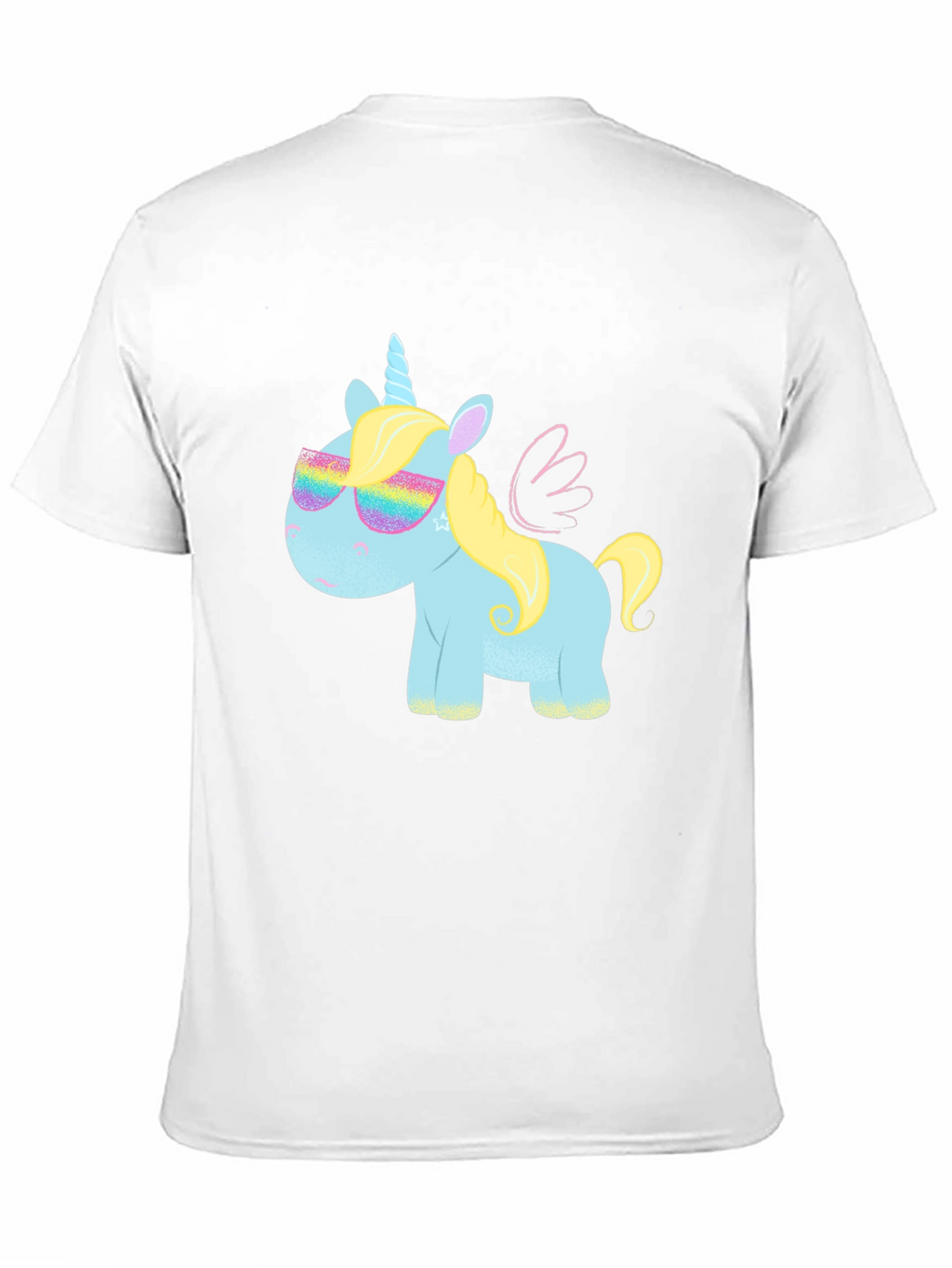 Unicorn T-Shirt with Rainbow Glasses