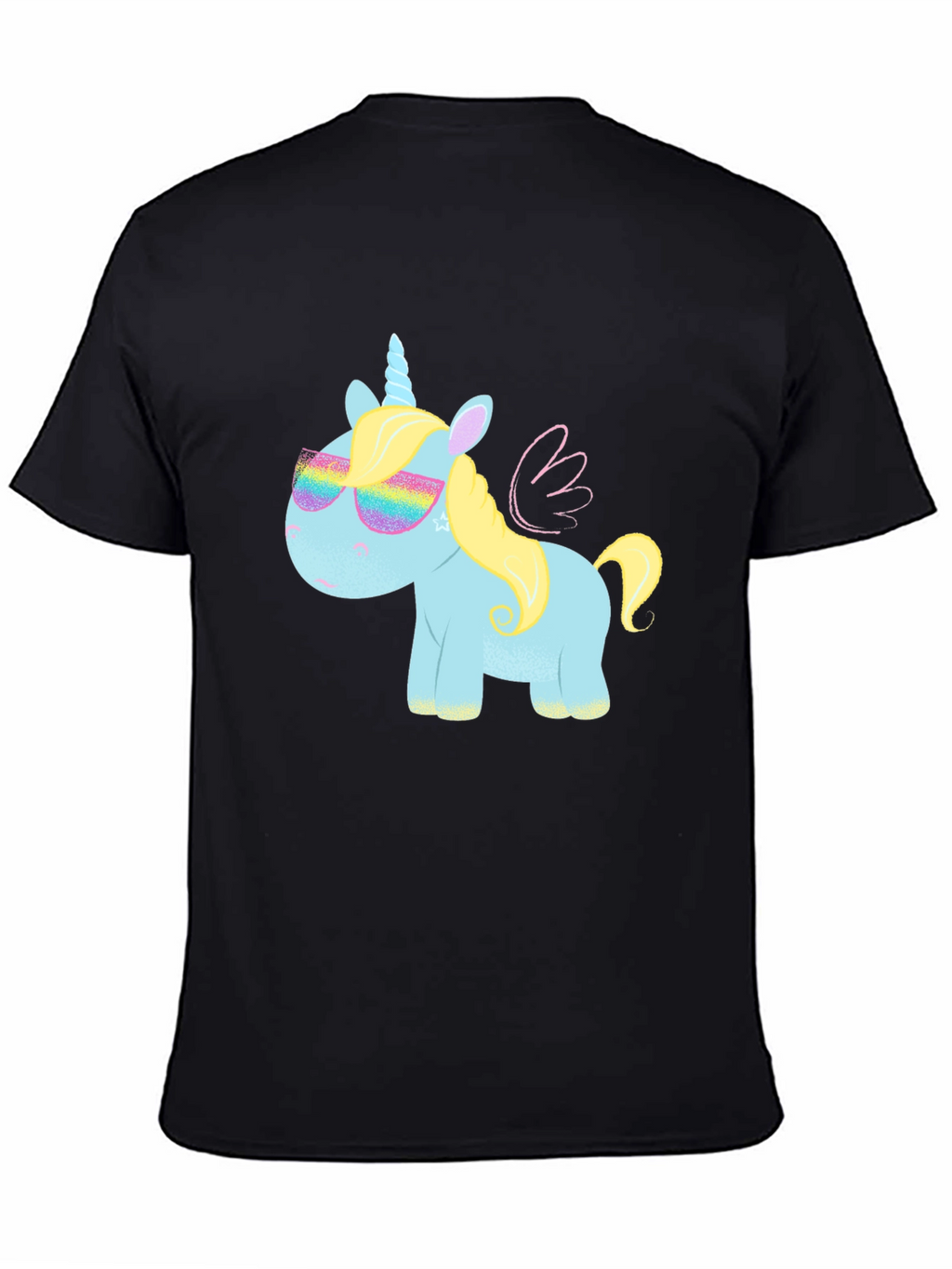 Unicorn T-Shirt with Rainbow Glasses