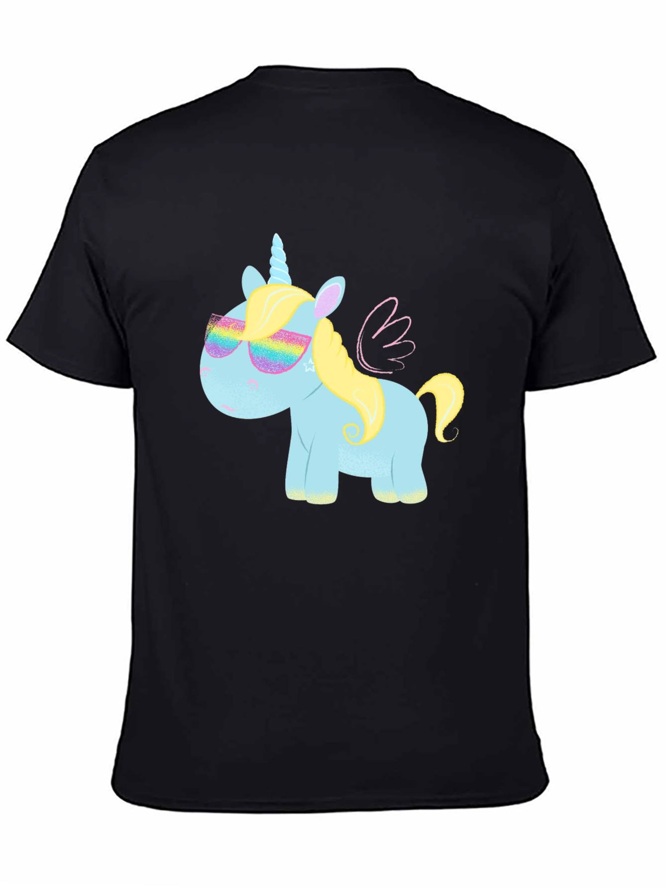 Unicorn T-Shirt with Rainbow Glasses