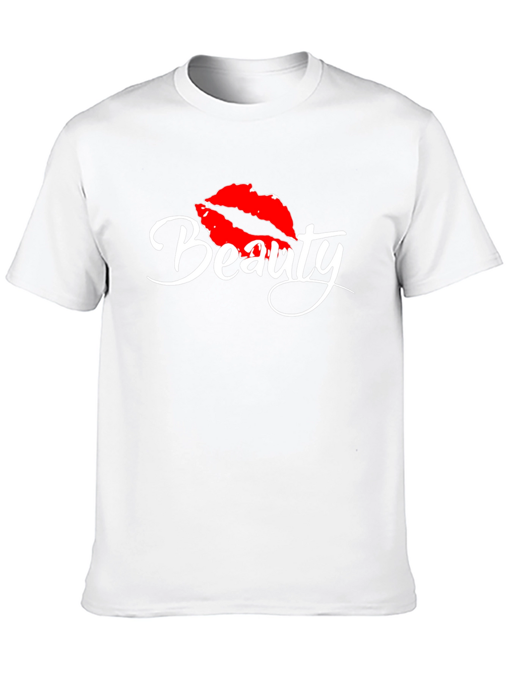 Beauty Lips Graphic Tee - Stylish Casual Top
