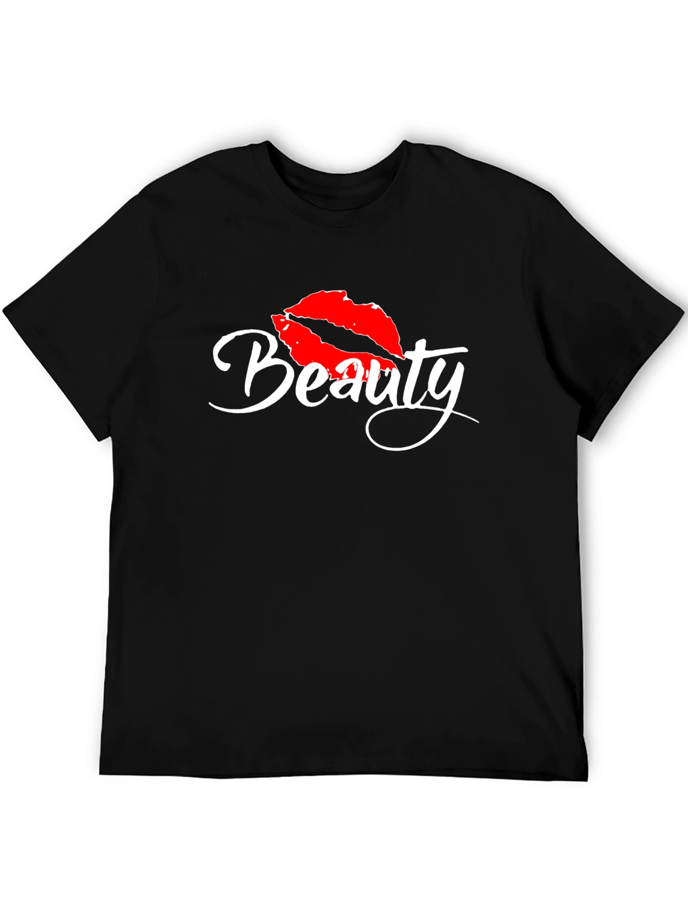 Beauty Lips Graphic Tee - Stylish Casual Top