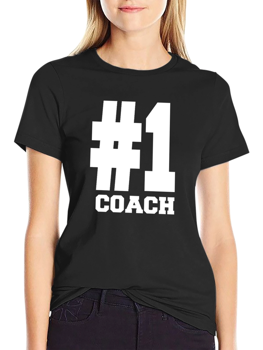 Number One Coach Black T-Shirt