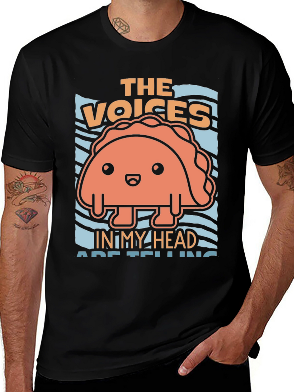 The Voices in My Head Taco Graphic T-Shirt