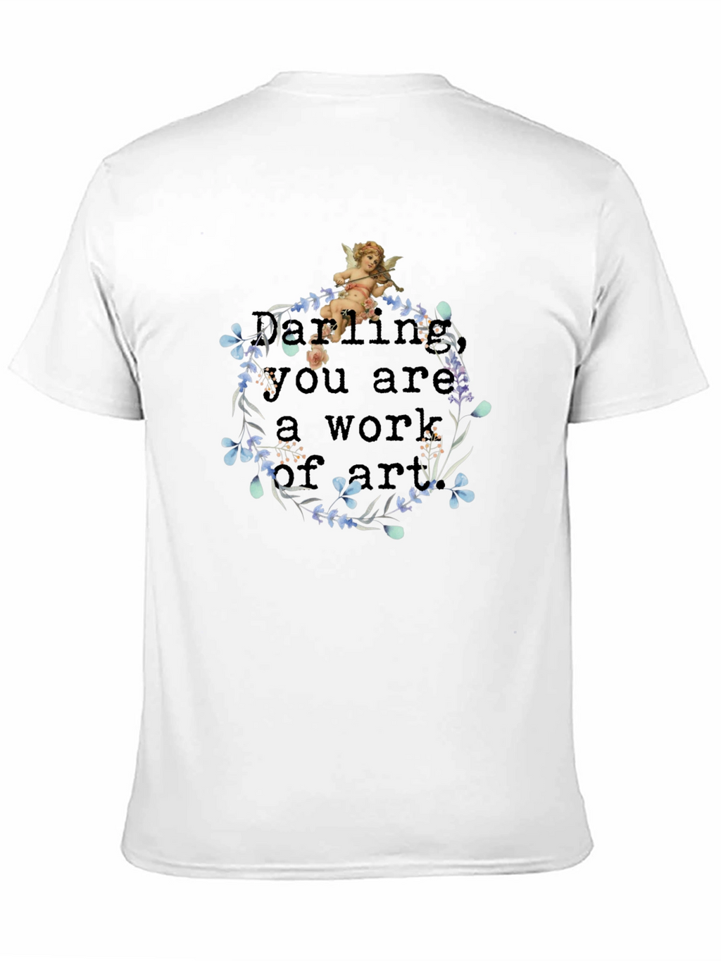 Artistic Angel Black T-Shirt