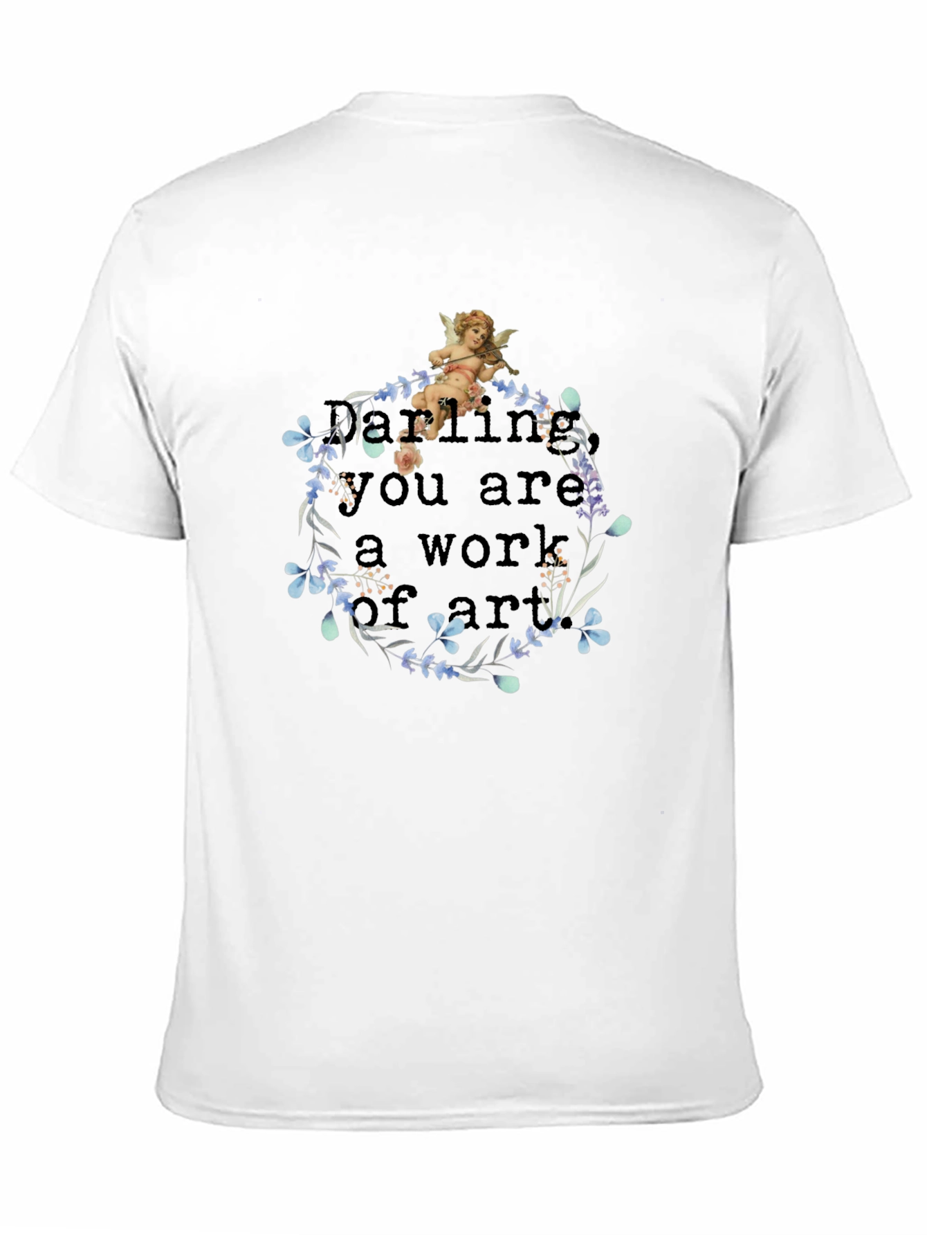 Artistic Angel Black T-Shirt
