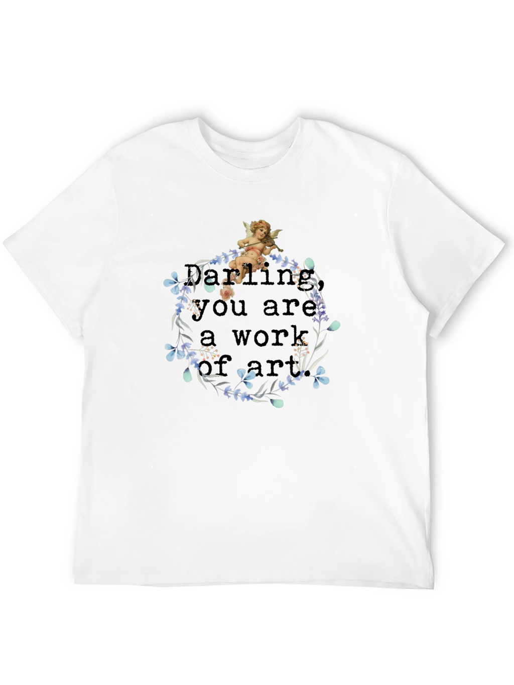 Artistic Angel Black T-Shirt