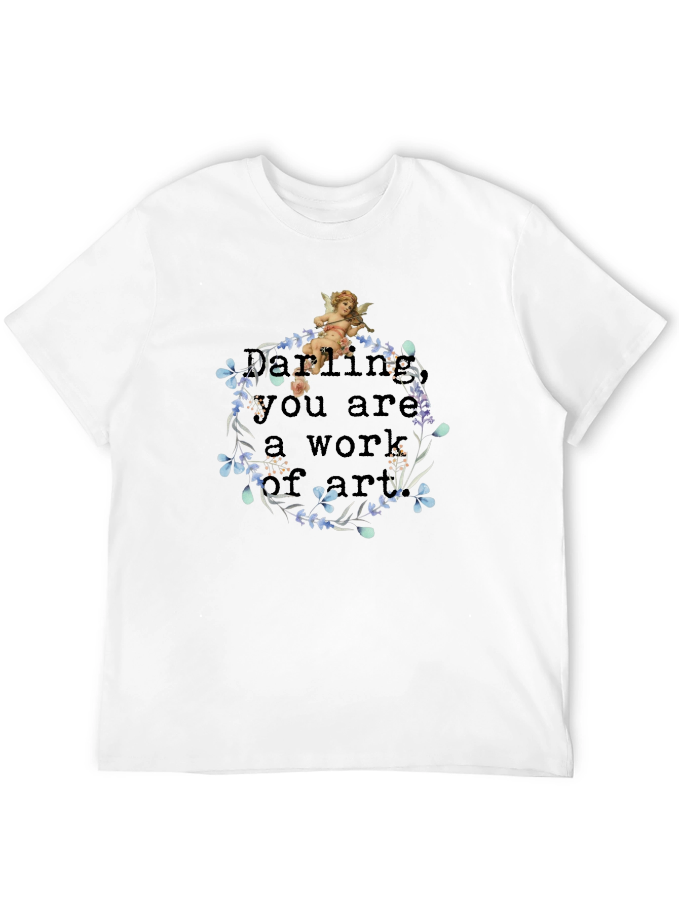 Artistic Angel Black T-Shirt