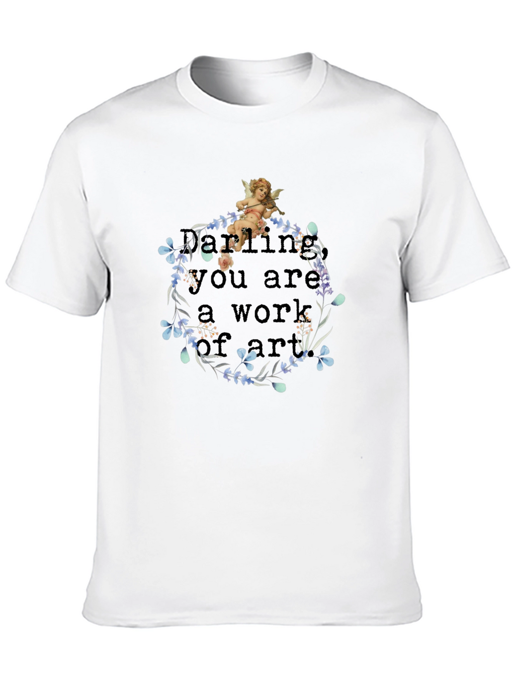 Artistic Angel Black T-Shirt