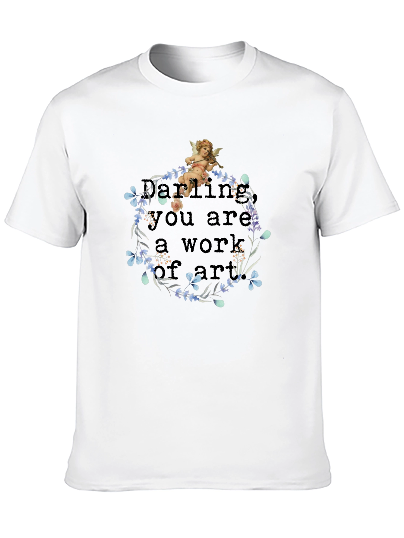 Artistic Angel Black T-Shirt
