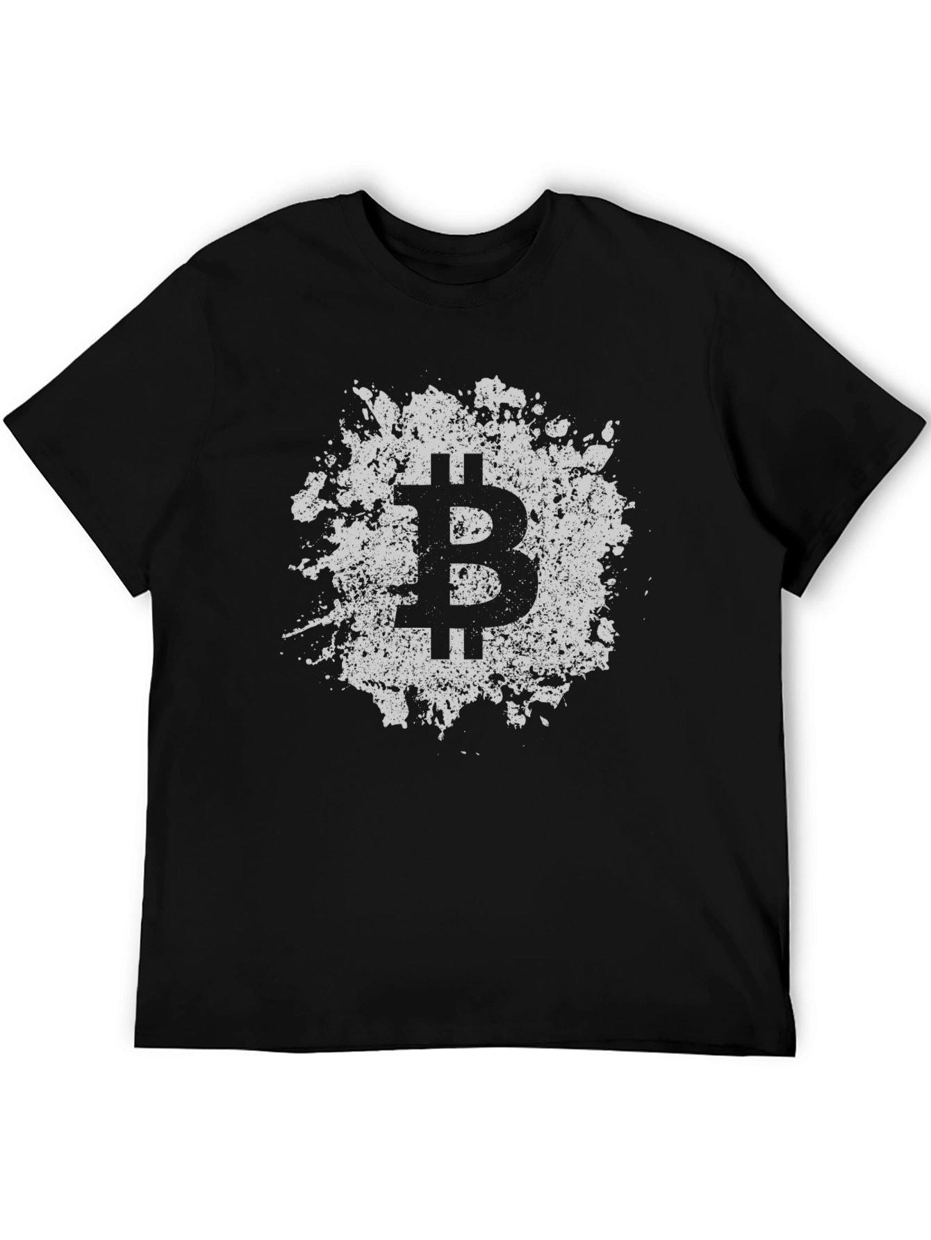 Bitcoin Splatter Graphic Tee - Crypto Currency Fashion