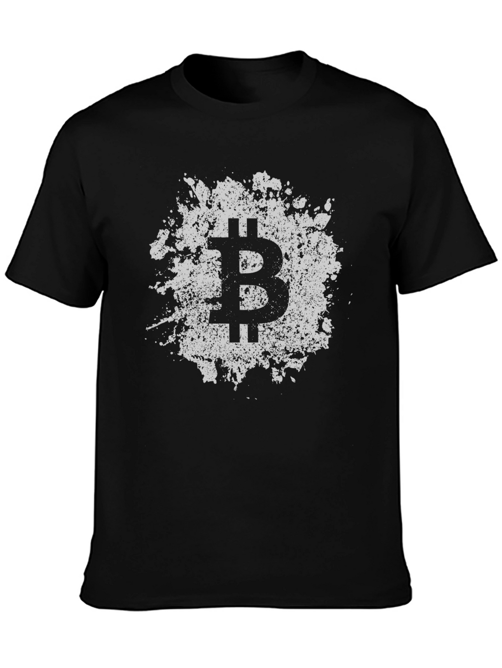 Bitcoin Splatter Graphic Tee - Crypto Currency Fashion