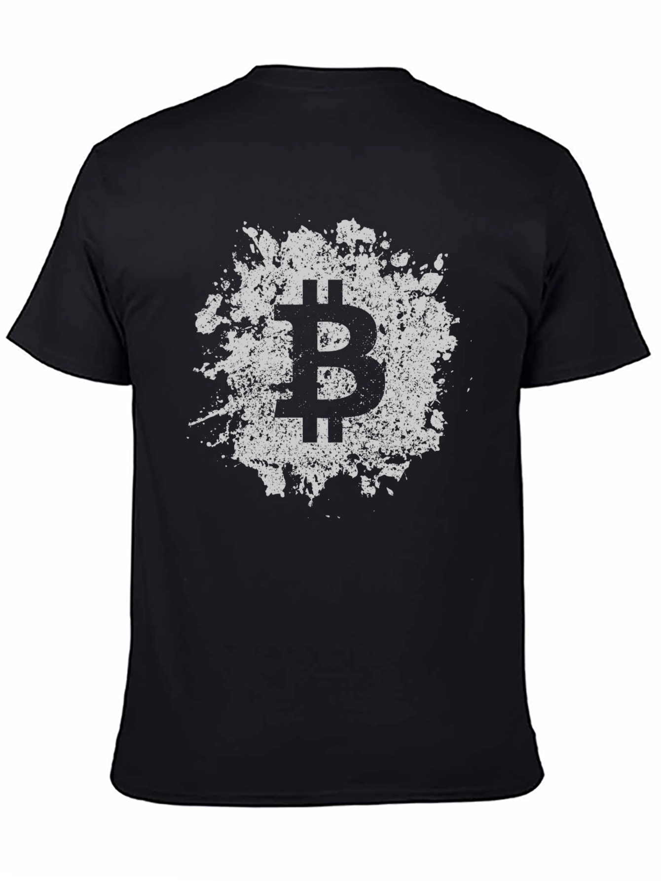 Bitcoin Splatter Graphic Tee - Crypto Currency Fashion