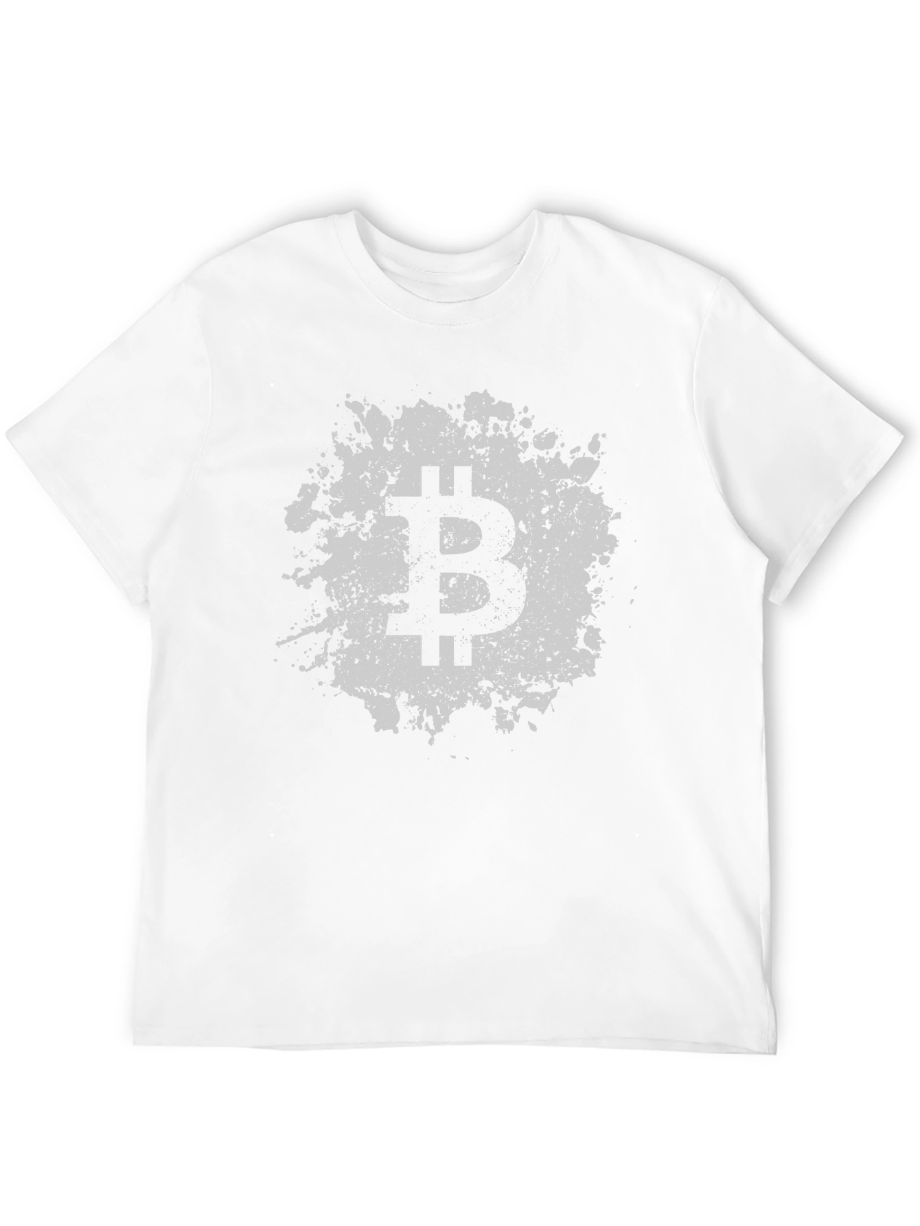 Bitcoin Splatter Graphic Tee - Crypto Currency Fashion