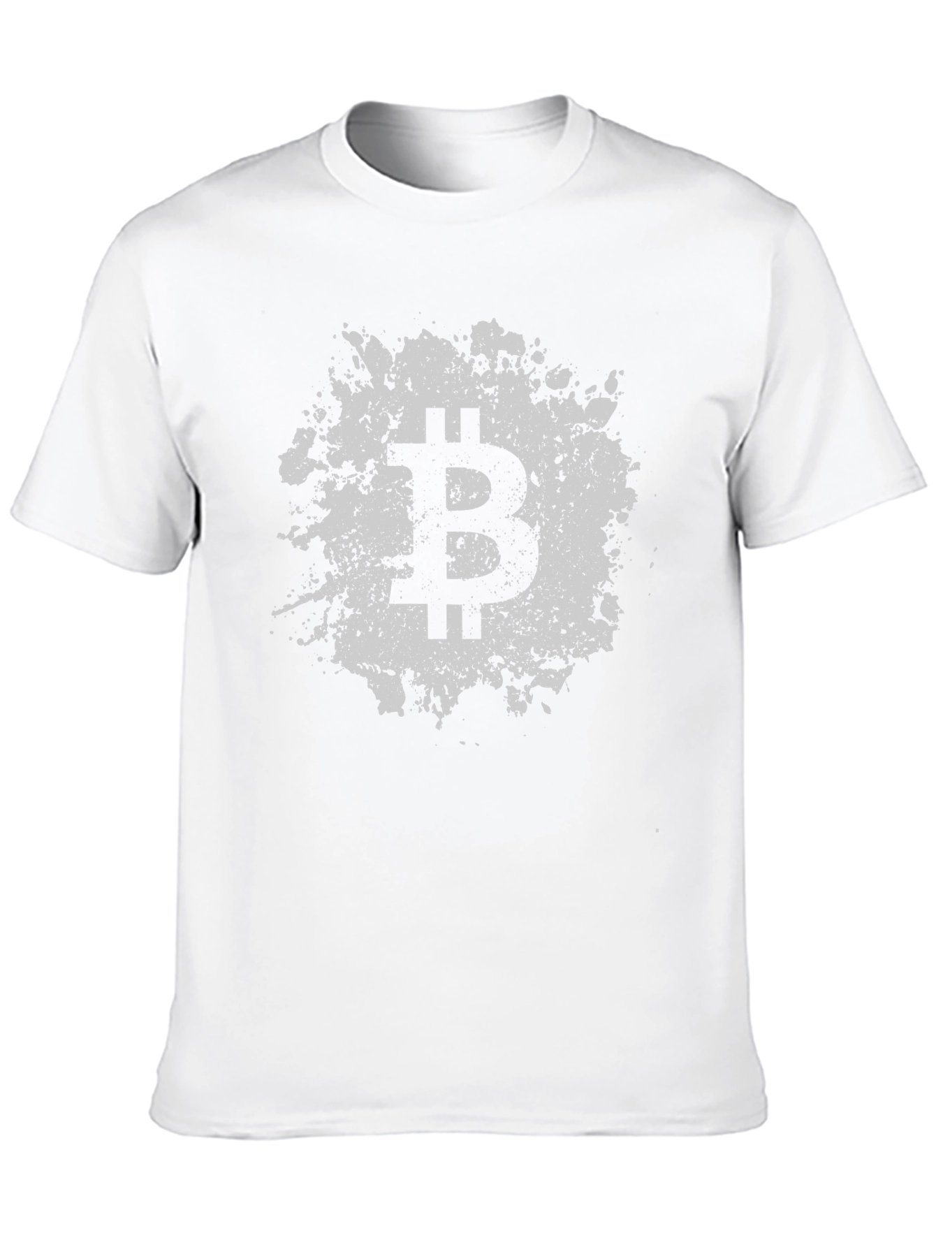 Bitcoin Splatter Graphic Tee - Crypto Currency Fashion