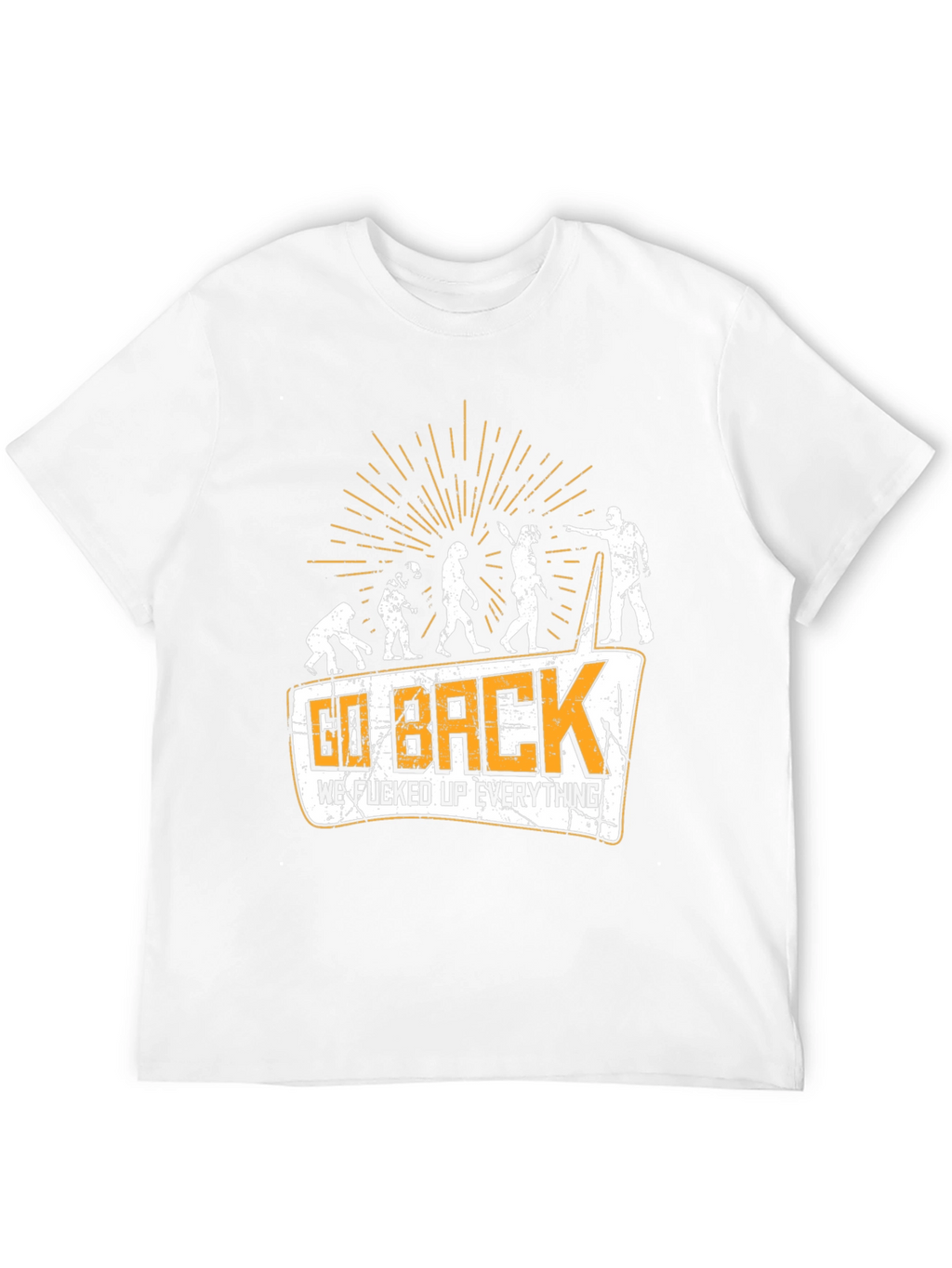 Go Back Evolution Graphic Tee - Black