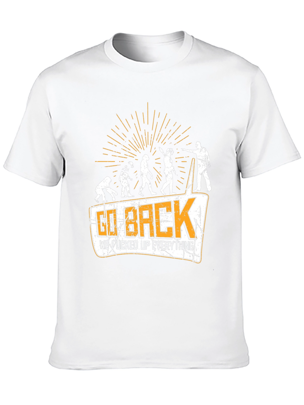 Go Back Evolution Graphic Tee - Black