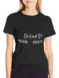 Be Kind Heart Graphic T-Shirt - Casual Tee