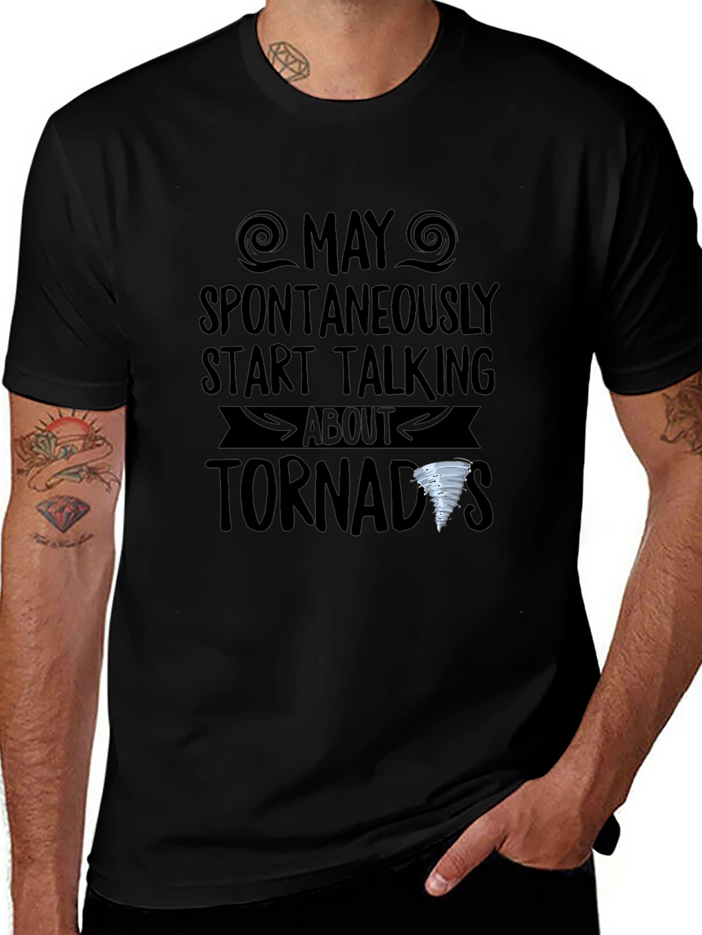 Tornado Enthusiast Black T-Shirt