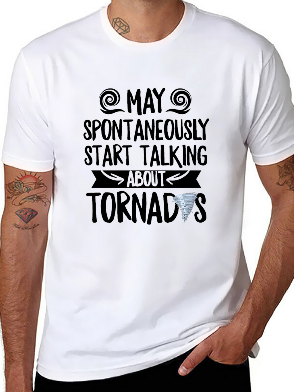 Tornado Enthusiast Black T-Shirt