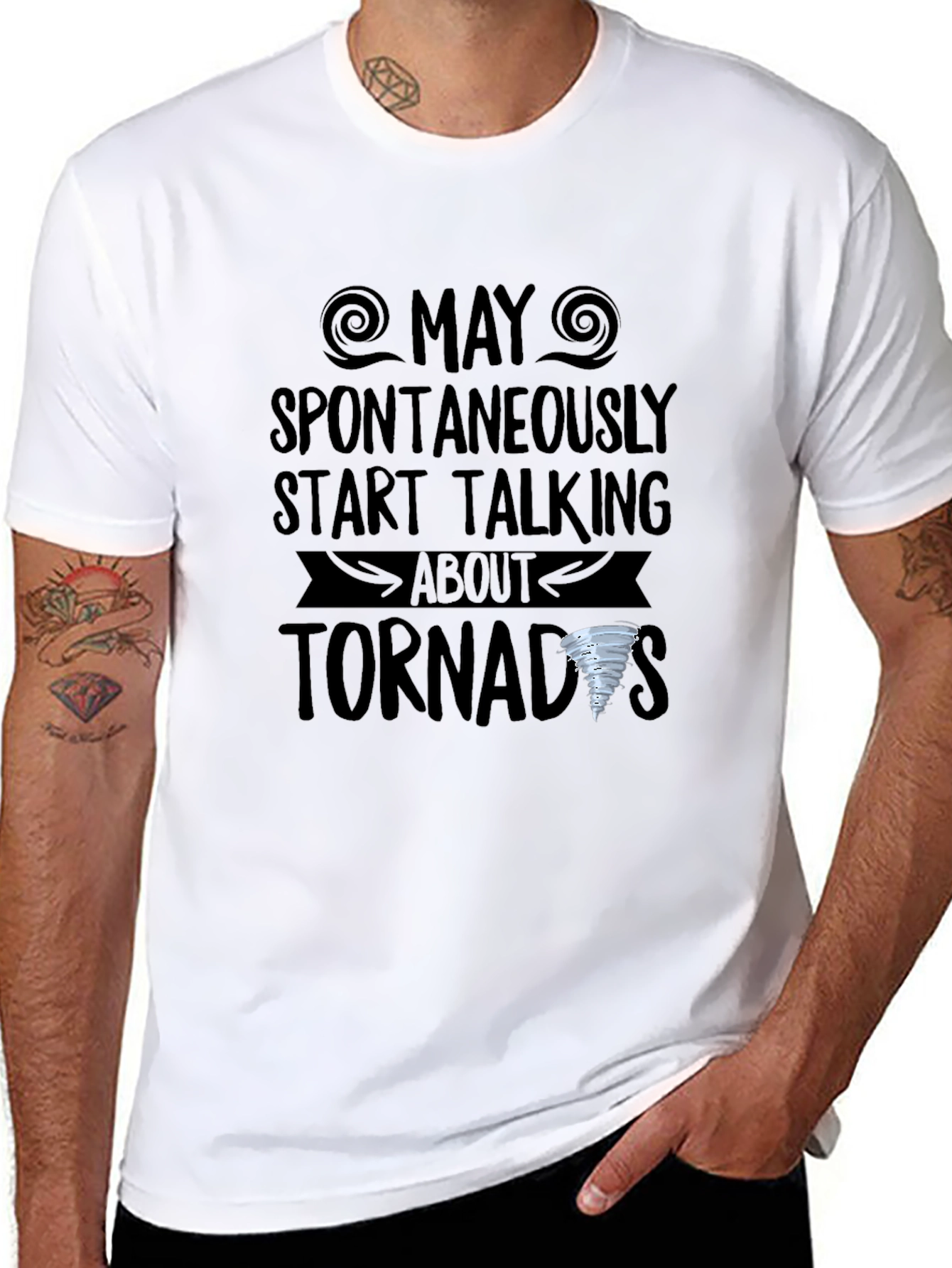 Tornado Enthusiast Black T-Shirt