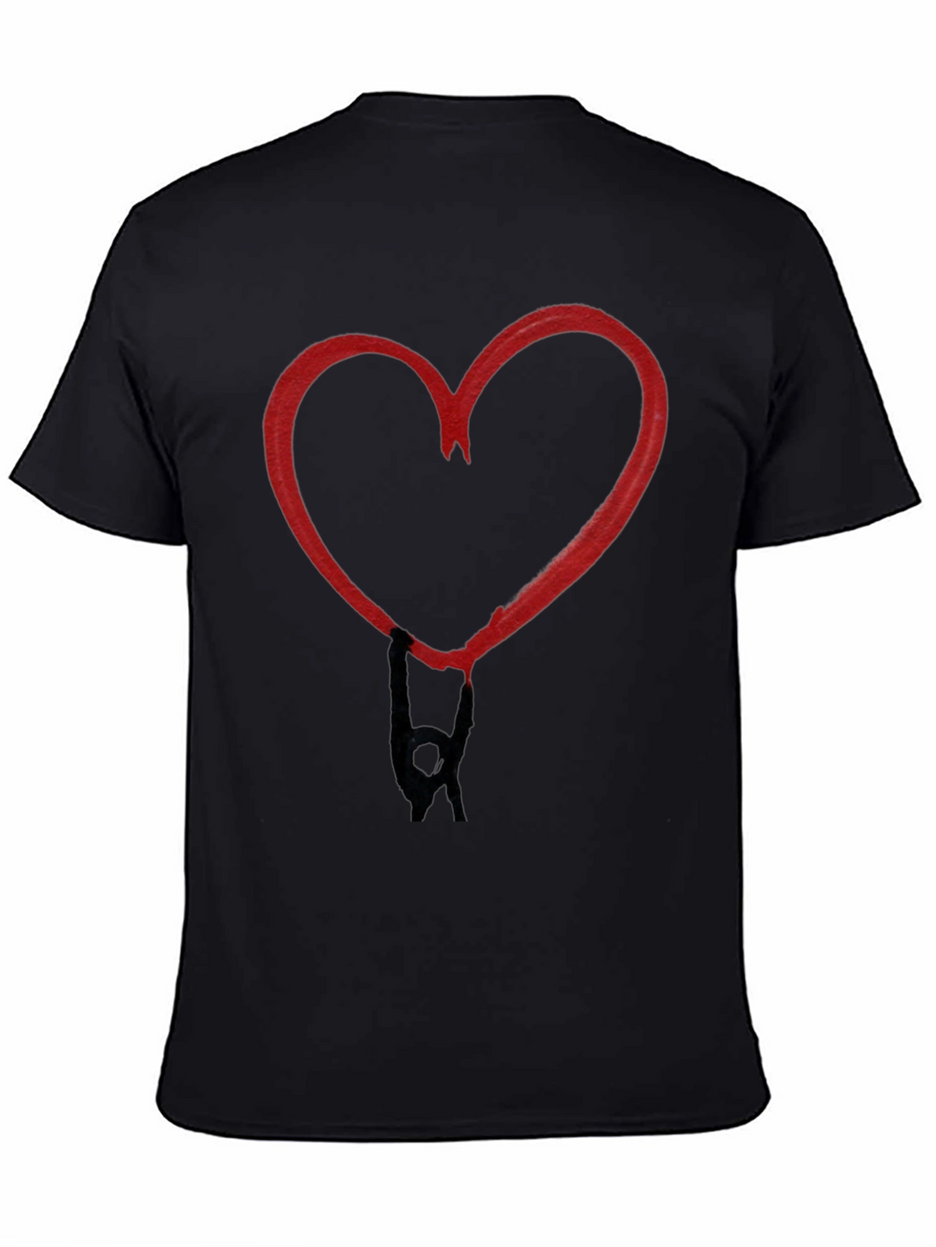 Heart Hands Black T-Shirt