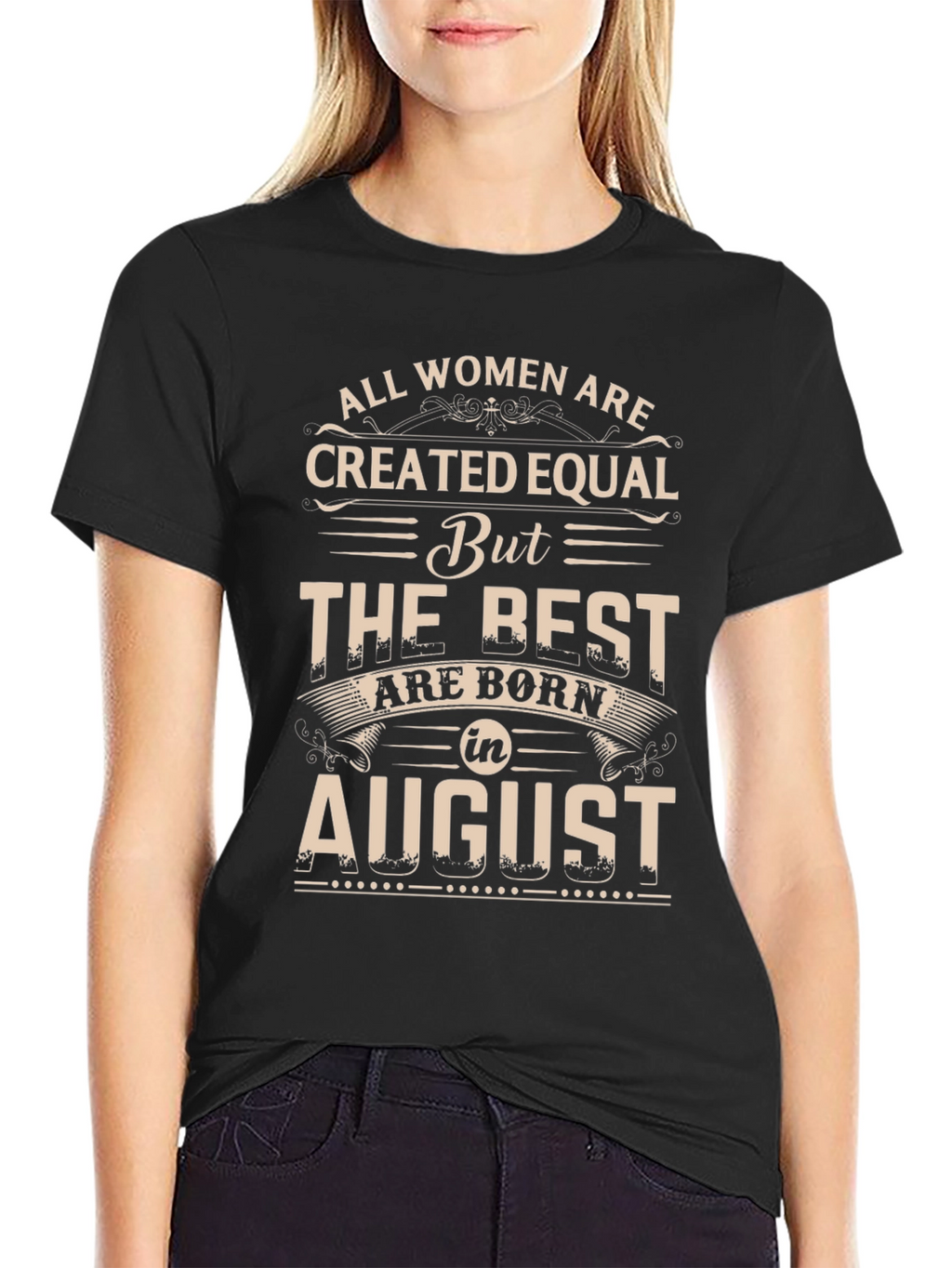 Womens August Birthday T-Shirt