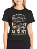 Womens August Birthday T-Shirt